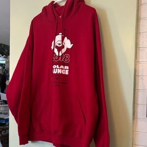 🐻‍❄️Red Graphic Hoodie 2018 polar plunge 2XL